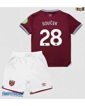 West Ham United Tomas Soucek #28 Echipament de Fotbal Replică 2025-26 Copii Acasa (+ Șorturi)